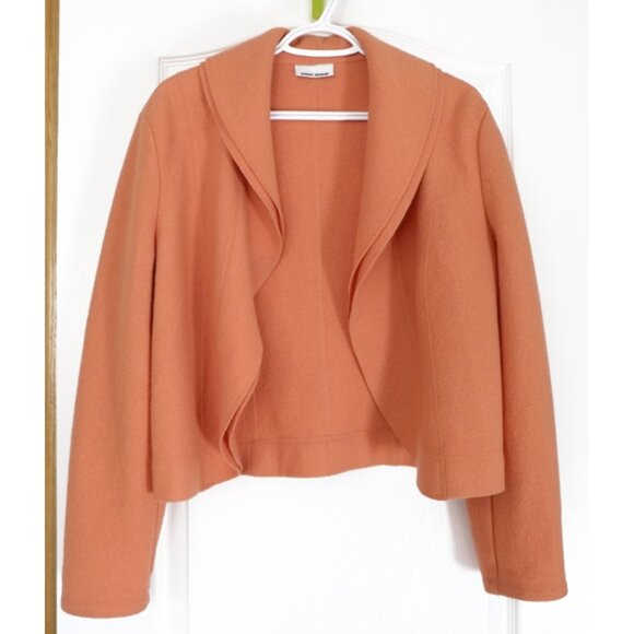 Gerry Weber orange boiled wool cardigan/blazer - Picture 1 of 6